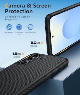 Foto 6 | Foto 6 | Funda De Teléfono Fntcase Para Samsung Galaxy S25-plus A Prueba De Golpes, Negra - Venta Internacional.