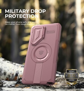 Foto 6 | Foto 6 | Funda Dexnor Para Samsung Galaxy S25 Ultra Con Funda De Cámara, Color Rosa - Venta Internacional.
