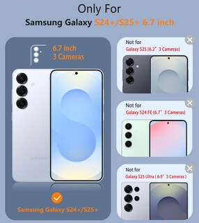Foto 2 | Foto 2 | Funda De Teléfono Fntcase Para Samsung Galaxy S25-plus A Prueba De Golpes, Azul - Venta Internacional.