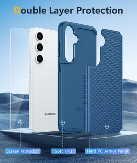 Foto 3 | Foto 3 | Funda De Teléfono Fntcase Para Samsung Galaxy S25-plus A Prueba De Golpes, Azul - Venta Internacional.