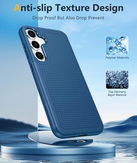 Foto 5 | Foto 5 | Funda De Teléfono Fntcase Para Samsung Galaxy S25-plus A Prueba De Golpes, Azul - Venta Internacional.