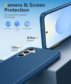 Foto 6 | Foto 6 | Funda De Teléfono Fntcase Para Samsung Galaxy S25-plus A Prueba De Golpes, Azul - Venta Internacional.