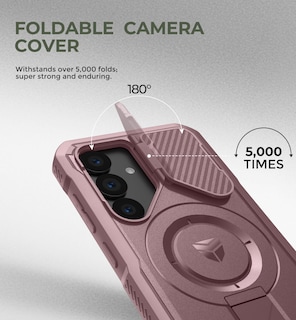 Foto 4 | Foto 4 | Funda Dexnor Para Samsung Galaxy S25 Con Funda De Cámara, Color Rosa Peonía - Venta Internacional.