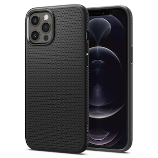 Foto 1 | Foto 1 | Funda Spigen Liquid Air para iPhone 12 Pro Negro Mate - Venta Internacional