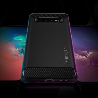 Foto 3 | Foto 3 | Funda Spigen Rugged Armor para Samsung Galaxy S10 Negro Mate - Venta Internacional