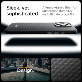 Foto 4 | Foto 4 | Funda Spigen Enzo Aramid Para Iphone 16 Pro Max Negra Y Plateada - Venta Internacional.