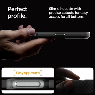 Foto 7 | Foto 7 | Funda Spigen Enzo Aramid Para Iphone 16 Pro Max Negra Y Plateada - Venta Internacional.
