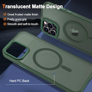 Foto 3 | Foto 3 | Funda de Teléfono Hython para Iphone 12 Pro Max de 6.7 Pulgadas Verde - Venta Internacional