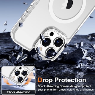 Foto 6 | Foto 6 | Funda para Iphone 15 Pro Hython 6.1 con Magsafe Frosted White - Venta Internacional