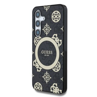 Foto 2 | Foto 2 | Funda Original Guess Peony Logo Clásico S25 - Negro