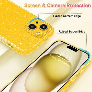 Foto 3 | Foto 3 | Funda Hython para iPhone 15 Plus Amarilla - Venta Internacional