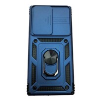 Funda Antichoque Armor Anilla Para Samsung A73, Color Azul Oscuro. - Venta Internacional.