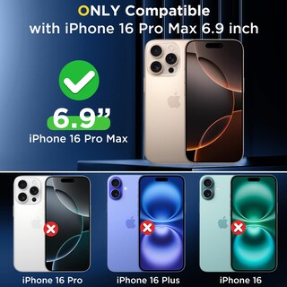 Foto 2 | Foto 2 | Funda De Teléfono Spidercase Para Iphone 16 Pro Max Con Protectores De Pantalla - Venta Internacional.