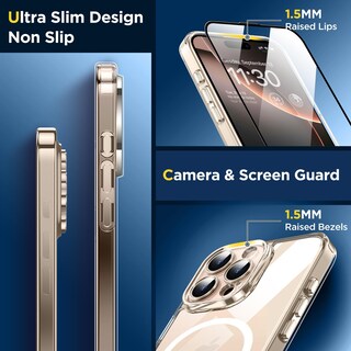 Foto 5 | Foto 5 | Funda De Teléfono Spidercase Para Iphone 16 Pro Max Con Protectores De Pantalla - Venta Internacional.