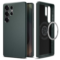 Funda Spigen Thin Fit Magfit Para Galaxy S25 Ultra, Color Verde Abismo - Venta Internacional.