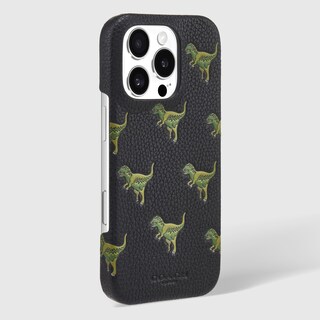 Foto 7 | Foto 7 | Funda Coach De Piel Granulada Genuina Grabada Para Iphone 16 Pro - Venta Internacional.