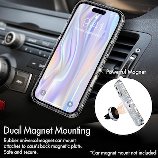 Foto 4 | Foto 4 | Funda Con Tapa Plateada Para Iphone 16 Plus, Con Forma De Líquido En Movimiento, Holográfica - Venta Internacional.