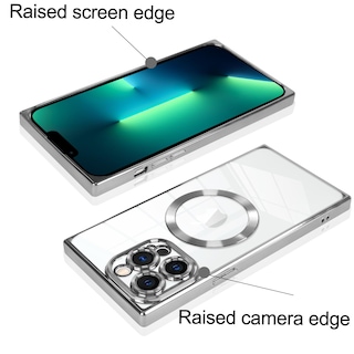 Foto 4 | Foto 4 | Funda De Teléfono Kanghar Iphone 13 Pro Magnética Transparente Con Protector - Venta Internacional.