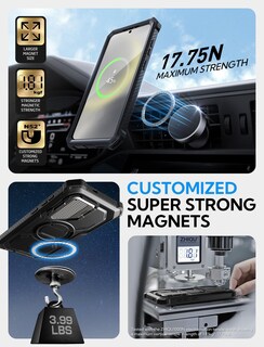 Foto 5 | Foto 5 | Funda De Teléfono I-blason Para Samsung Galaxy S25 Con Soporte Negro - Venta Internacional.