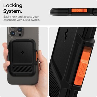 Foto 5 | Foto 5 | Funda Rígida Magnética Spigen Lock Fit Para Iphone, Color Negro - Venta Internacional.