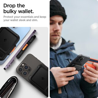 Foto 6 | Foto 6 | Funda Rígida Magnética Spigen Lock Fit Para Iphone, Color Negro - Venta Internacional.