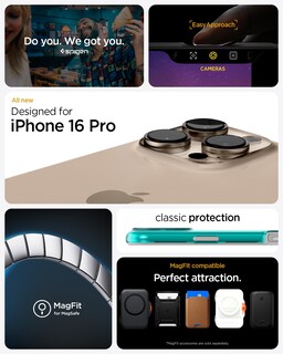 Foto 2 | Foto 2 | Funda Para Iphone 16 Pro Spigen Classic C1 Magfit Bondi Blue - Venta Internacional.