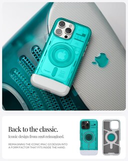Foto 3 | Foto 3 | Funda Para Iphone 16 Pro Spigen Classic C1 Magfit Bondi Blue - Venta Internacional.