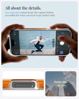 Foto 6 | Foto 6 | Funda De Teléfono Spigen Classic C1 Magfit Para Iphone 16 Pro Tangerine - Venta Internacional.