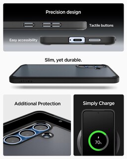 Foto 7 | Foto 7 | Funda Para Teléfono Spigen Ultra Hybrid Galaxy S25 Frost Black - Venta Internacional.