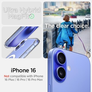 Foto 2 | Foto 2 | Funda Spigen Ultra Hybrid Magfit Para Iphone 16, Color Blanco - Venta Internacional.