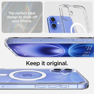 Foto 3 | Foto 3 | Funda Spigen Ultra Hybrid Magfit Para Iphone 16, Color Blanco - Venta Internacional.