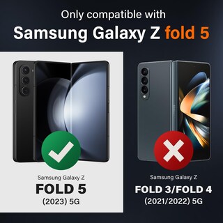 Foto 6 | Foto 6 | Funda De Teléfono Mobosi Con Anillo Magnético Giratorio De 360° Para Samsung Z Fold 5 - Venta Internacional.