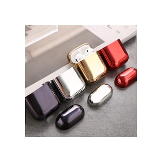 Foto 5 | Foto 5 | Funda Para Airpods 1 Y 2 En Tpu Galvanizado, Color Rojo - Venta Internacional.