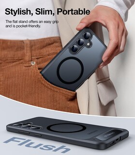 Foto 7 | Foto 7 | Funda De Teléfono Torras Con Soporte Magnético Para Samsung Galaxy S25 - Venta Internacional.