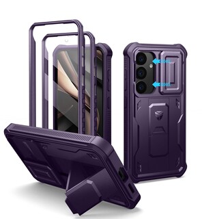 Foto 1 | Foto 1 | Funda Dexnor Para Samsung Galaxy S25 Con Funda De Cámara, Color Morado - Venta Internacional.