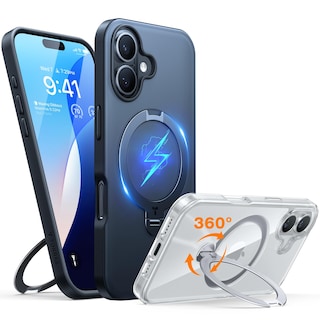 Foto 1 | Foto 1 | Funda De Teléfono Torras 360° Con Soporte Magnético Para Iphone 16 Plus - Venta Internacional.