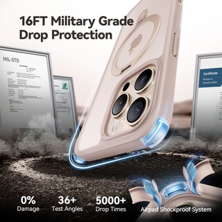 Foto 5 | Foto 5 | Funda De Teléfono Casekoo Diseñada Para Iphone 16 Pro Gold De 6.3 Pulgadas - Venta Internacional.