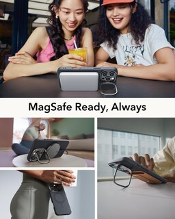Foto 6 | Foto 6 | Funda De Silicona Esr Con Soporte Para Iphone 16 Pro Max Negra - Venta Internacional.