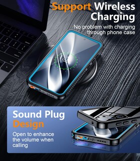 Foto 6 | Foto 6 | Funda De Teléfono Temdan Impermeable Con Lente Para Samsung Galaxy S25 - Venta Internacional.