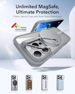 Foto 3 | Foto 3 | Funda De Teléfono Esr Para Iphone 16 Pro Magsafe De Grado Militar Transparente - Venta Internacional.