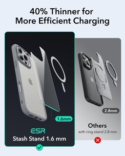 Foto 6 | Foto 6 | Funda De Teléfono Esr Para Iphone 16 Pro Magsafe De Grado Militar Transparente - Venta Internacional.
