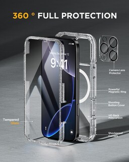 Foto 2 | Foto 2 | Funda Miracase Para Iphone 16 Pro Max Con Protector De Pantalla - Venta Internacional.