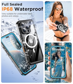 Foto 3 | Foto 3 | Funda De Teléfono Temdan Magnética Impermeable Para Iphone 16 Pro De 6.3 Pulgadas - Venta Internacional.