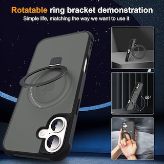 Foto 2 | Foto 2 | Funda De Teléfono Skylmw Compatible Con Iphone 16 6.1 Negra - Venta Internacional.