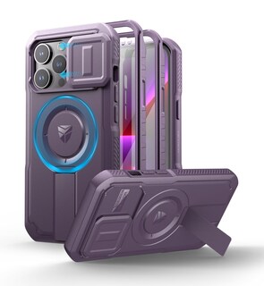 Foto 1 | Foto 1 | Funda Dexnor Para Iphone 13 Pro Con Cámara Deslizante, Color Morado - Venta Internacional.