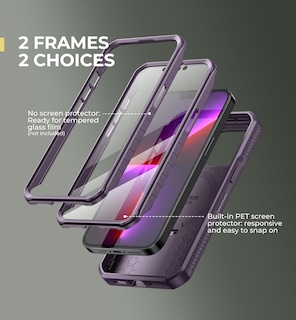 Foto 6 | Foto 6 | Funda Dexnor Para Iphone 13 Pro Con Cámara Deslizante, Color Morado - Venta Internacional.