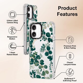 Foto 6 | Foto 6 | Funda De Teléfono Mosnovo Para Iphone 16 Plus, Diseño De Eucalipto - Venta Internacional.