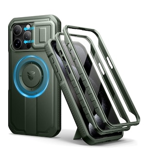 Foto 1 | Foto 1 | Funda Dexnor Para Iphone 15 Pro Max Con Cámara Deslizante, Color Verde Militar - Venta Internacional.