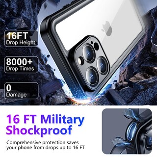 Foto 3 | Foto 3 | Funda Impermeable Temdan Compatible Con Iphone 16 Pro 6.3 - Venta Internacional.