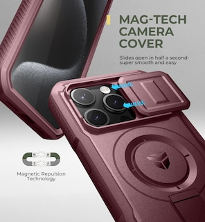Foto 4 | Foto 4 | Funda De Teléfono Dexnor Para Iphone 15 Pro Con Soporte Y Funda - Venta Internacional.